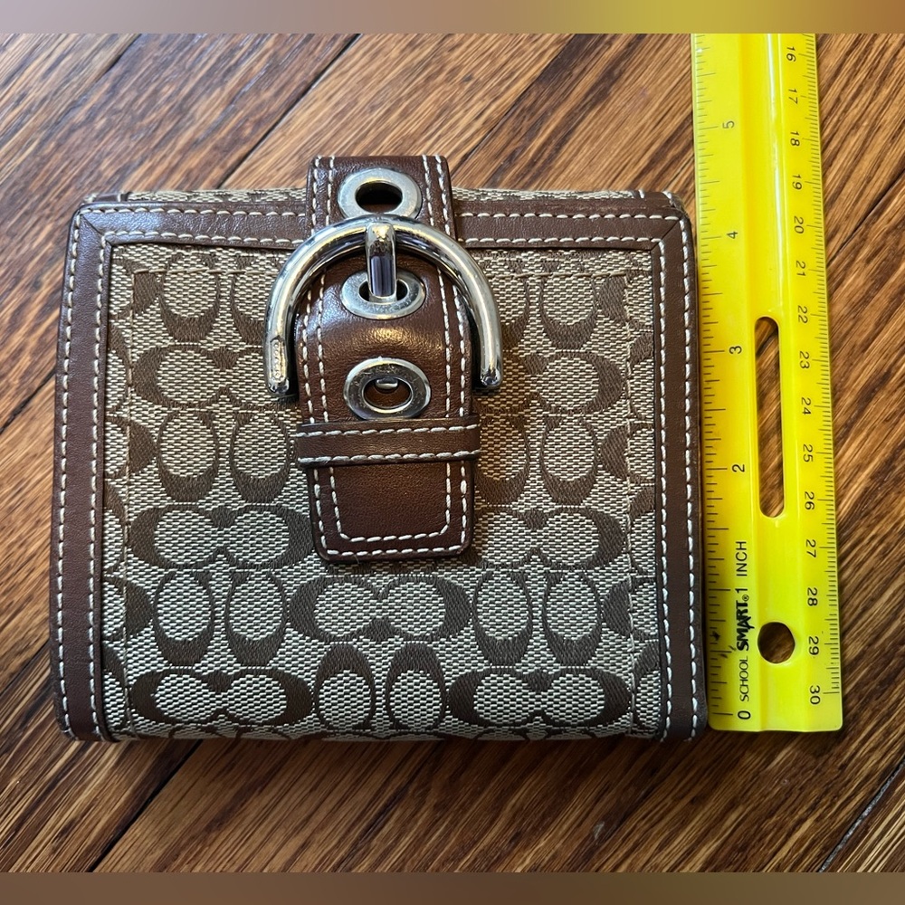 Vintage Coach Y2K Signature C Brown Wallet